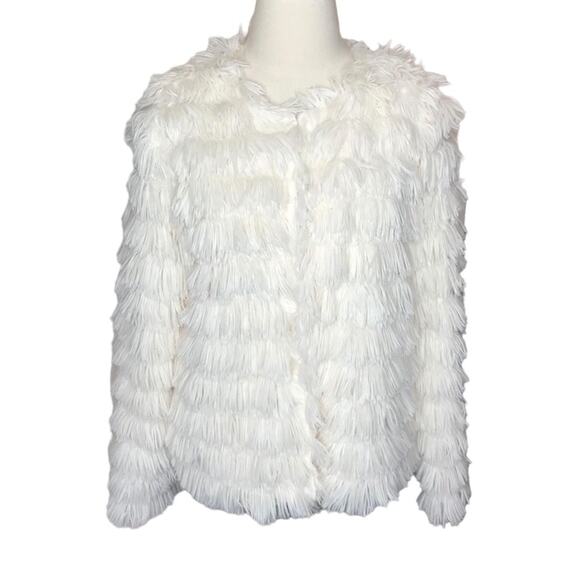 the impeccable pig Size Small Fluffy Faux Fur Jacket-Boho Festival Fantasy - Picture 1 of 11